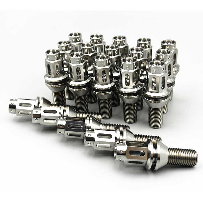 Titanium Lug Bolts M14 Cone Seat For BMW & Lamborghini (Package of 20pcs)