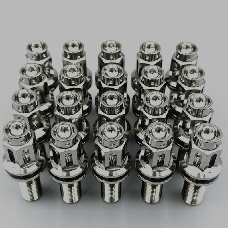 Titanium Lug Bolts M14 Cone Seat For BMW & Lamborghini (Package of 20pcs)