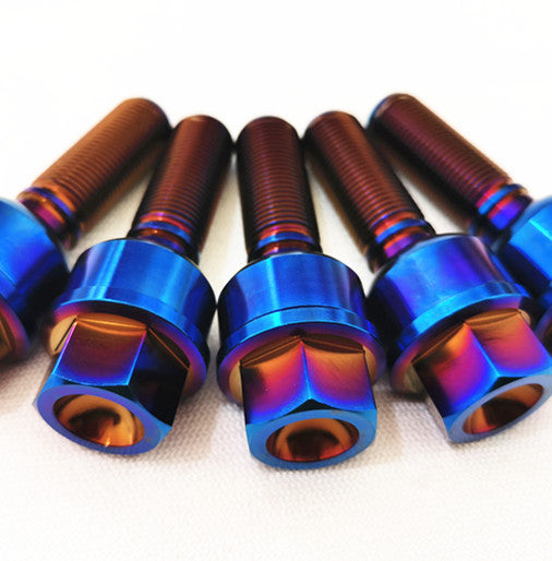 Titanium Lug Bolts Hex Head Porsche Wheel Bolts M14X1.5 For 911 BOXSTER MACAN CAYMAN PANAMERA (Package of 20pcs)