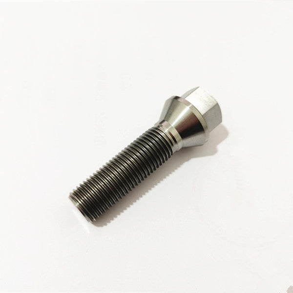 Titanium conical lug bolt m14x1.5x50 VW Golf R (Package of 10pcs)