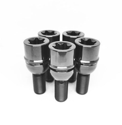 Titanium Lug Bolts T80 TORX Socket Porsche Wheel Bolts M14X1.5 For 911 BOXSTER MACAN CAYMAN PANAMERA (Package of 20pcs)