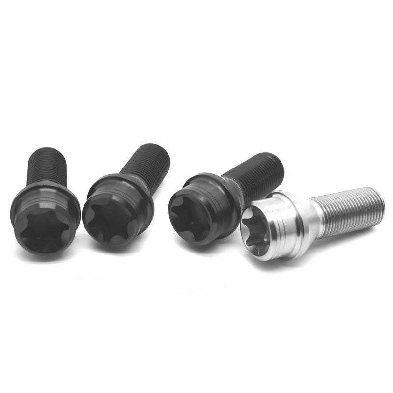 BMW/Mini Titanium Lug Bolts Torx Drive M14x1.25mm Conical Seat (Package of 20pcs)