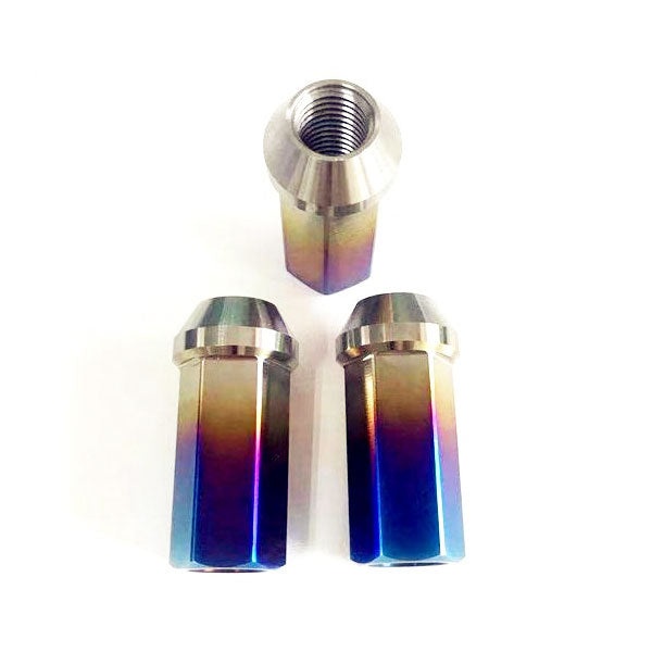 Titanium Lug Nuts M12x1.25 Open End 45mm Cone Seat Nisssan GTR