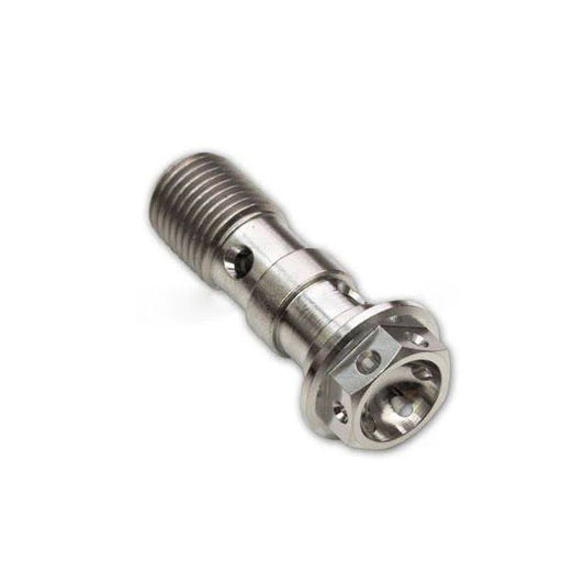 Titanium Banjo Bolts M10 x 1.00mm/1.25mm Twin Line for Brake Master Cylinder