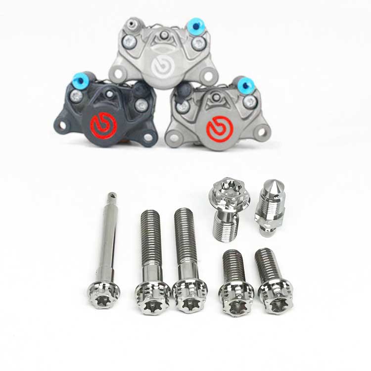 Titanium Hardware bolt kit for Brembo P34 Brake Caliper (Package of 7pcs)